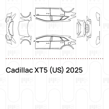 PPF prédécoupé Cadillac XT5 (US) 2025