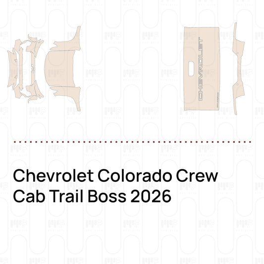 PPF prédécoupé Chevrolet Colorado Crew Cab Trail Boss 2026