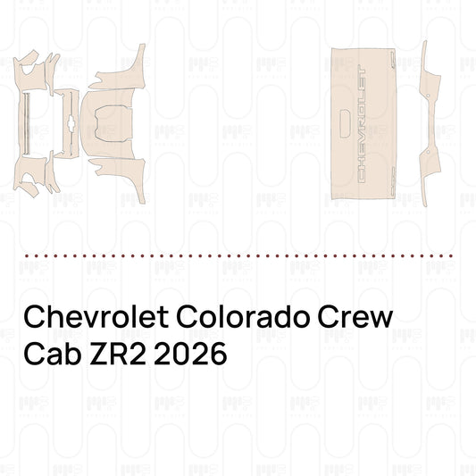 PPF prédécoupé Chevrolet Colorado Crew Cab ZR2 2026