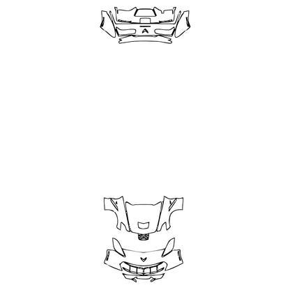 Pre-Cut PPF Chevrolet Corvette Stingray Convertible 2018 - PPF-Kits