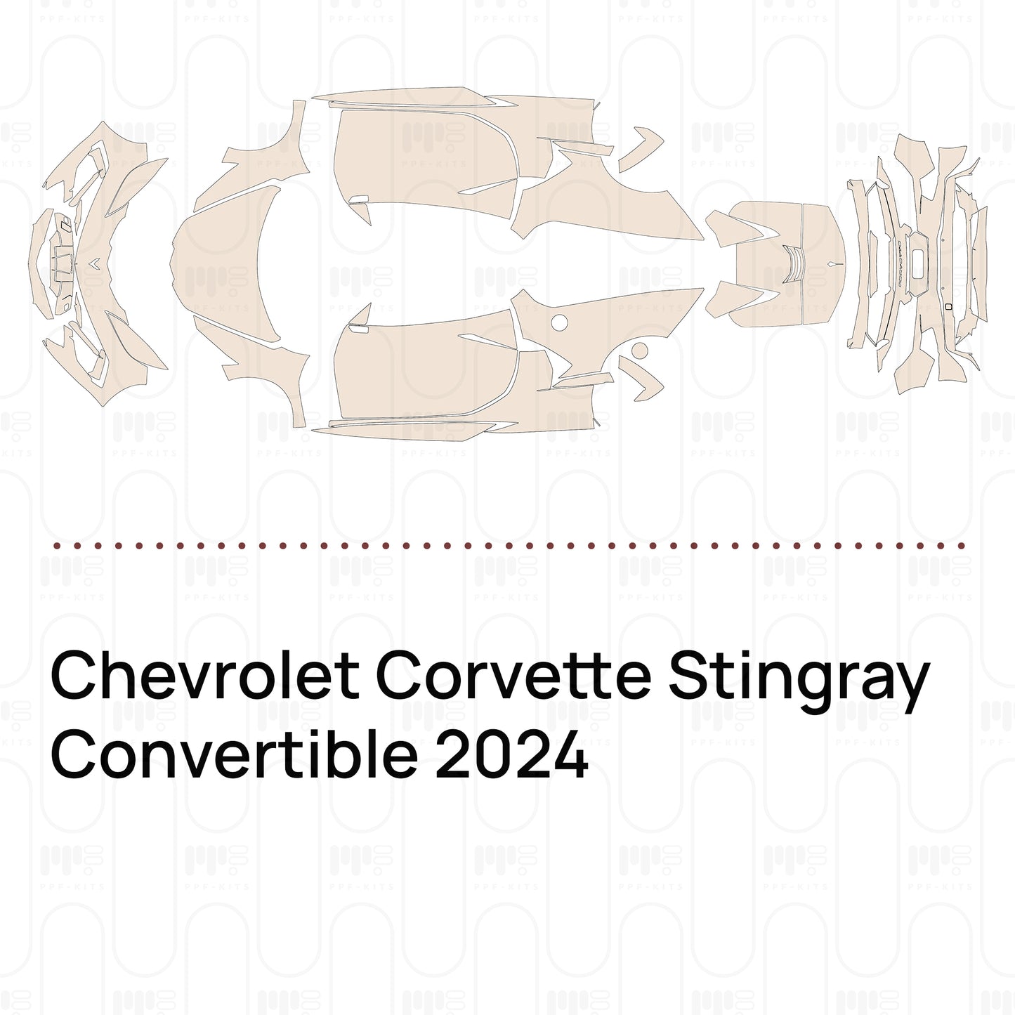 PPF prédécoupé Chevrolet Corvette Stingray Convertible 2024