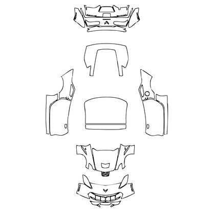 Pre-Cut PPF Chevrolet Corvette Stingray Coupe 2015 - PPF-Kits