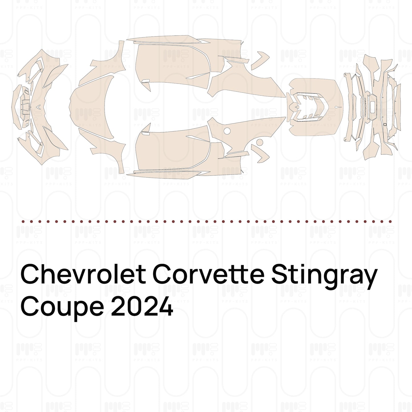 PPF prédécoupé Chevrolet Corvette Stingray Coupe 2024