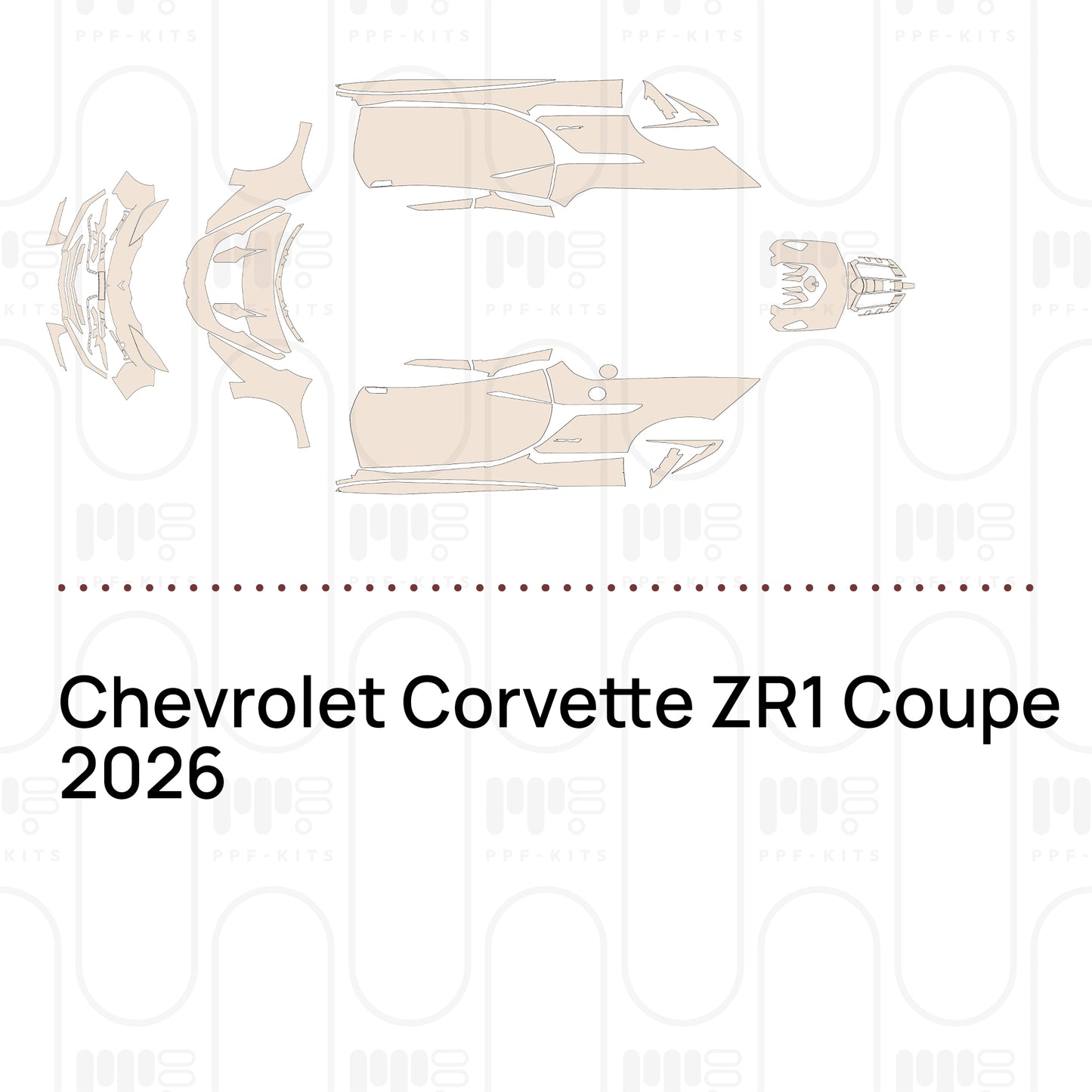 PPF prédécoupé Chevrolet Corvette ZR1 Coupe 2026