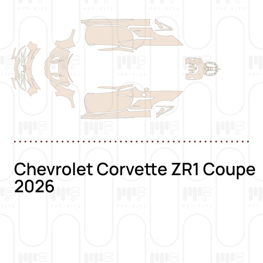 Chevrolet Corvette ZR1 Coupe 2026 – Film de protection PPF prédécoupé