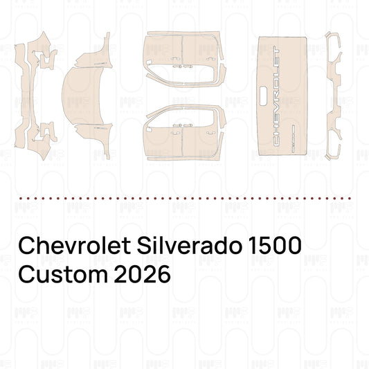 PPF prédécoupé Chevrolet Silverado 1500 Custom 2026