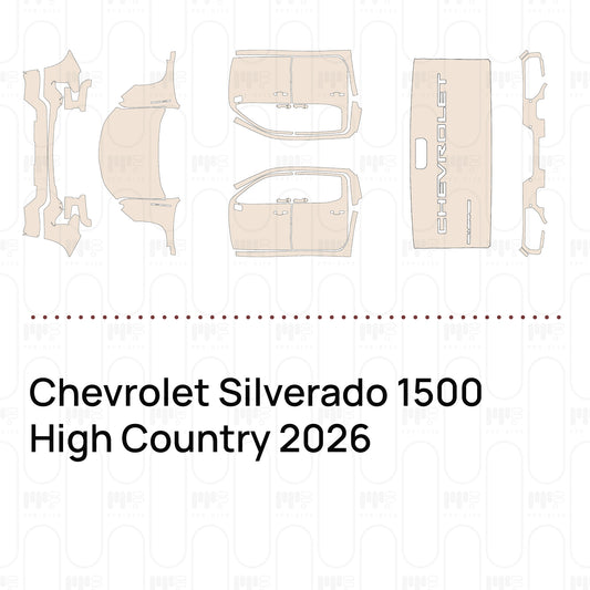 PPF prédécoupé Chevrolet Silverado 1500 High Country 2026