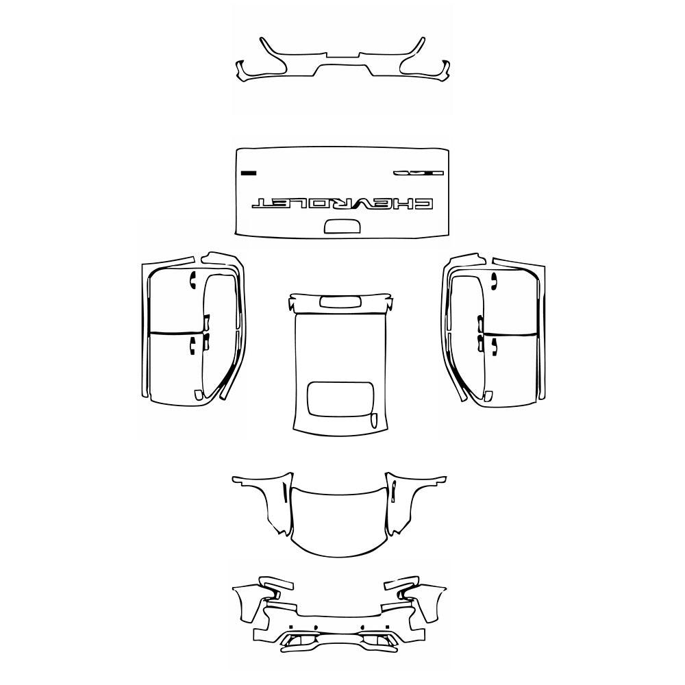 Pre-Cut PPF Chevrolet Silverado 1500 LTZ 2021 - PPF-Kits