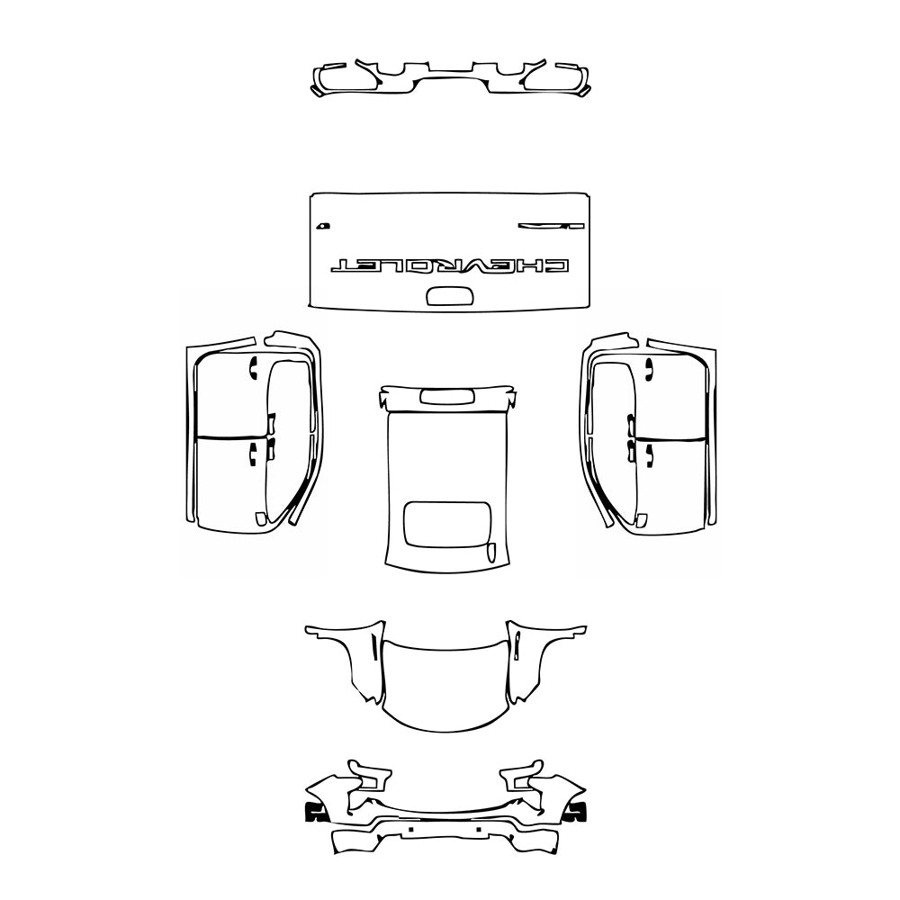 Pre-Cut PPF Chevrolet Silverado 1500 LT 2024 - PPF-Kits