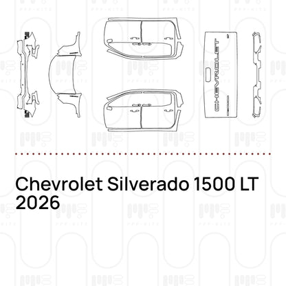 PPF prédécoupé Chevrolet Silverado 1500 LT 2026
