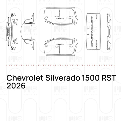 PPF prédécoupé Chevrolet Silverado 1500 RST 2026