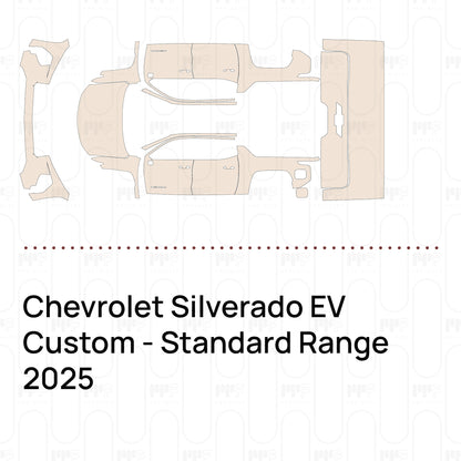 PPF prédécoupé Chevrolet Silverado EV Custom - Standard Range 2025