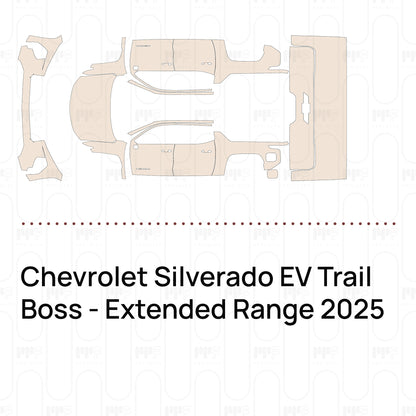 PPF prédécoupé Chevrolet Silverado EV Trail Boss - Extended Range 2025
