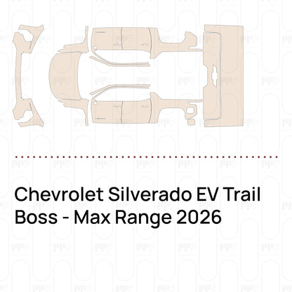 PPF prédécoupé Chevrolet Silverado EV Trail Boss - Max Range 2026