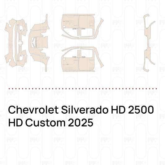 PPF prédécoupé Chevrolet Silverado HD 2500 HD Custom 2025