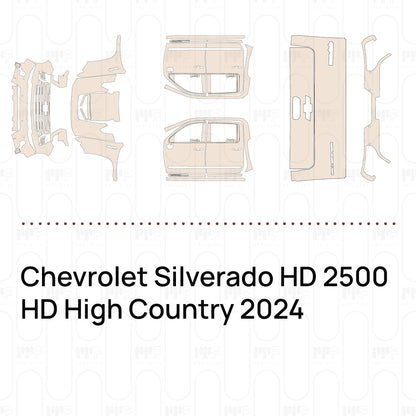 PPF prédécoupé Chevrolet Silverado HD 2500 HD High Country 2024