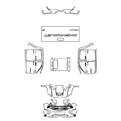 Pre-Cut PPF Chevrolet Silverado HD 2500 HD LTZ 2024 - PPF-Kits