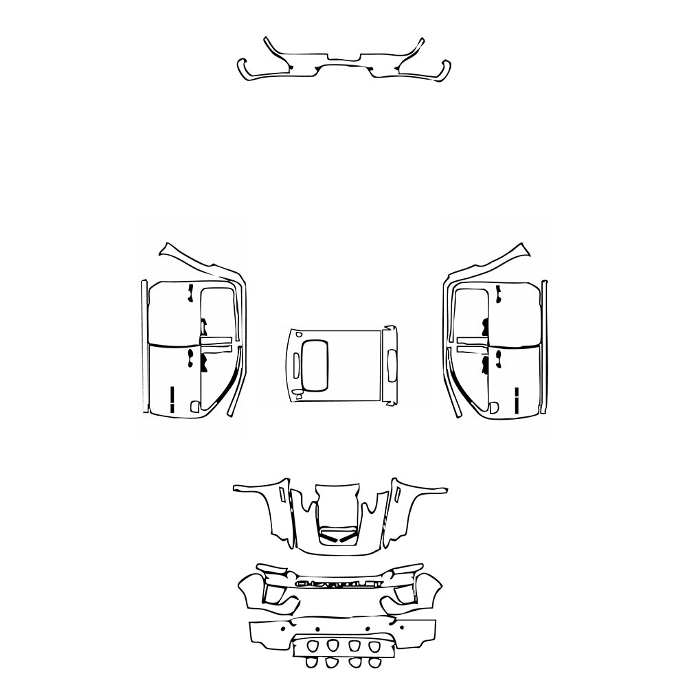 Pre-Cut PPF Chevrolet Silverado HD 2500 HD LT 2021 - PPF-Kits