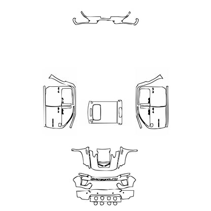 Pre-Cut PPF Chevrolet Silverado HD 2500 HD LT 2022 - PPF-Kits