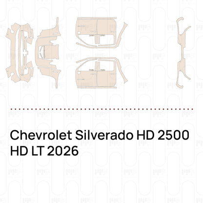 PPF prédécoupé Chevrolet Silverado HD 2500 HD LT 2026