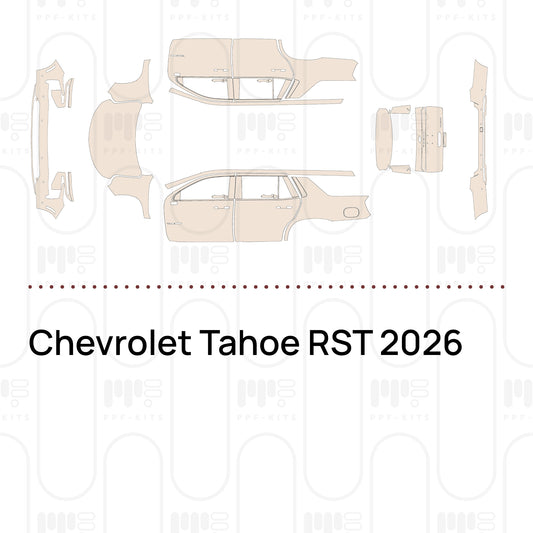 Chevrolet Tahoe RST 2026 – Film de protection PPF prédécoupé