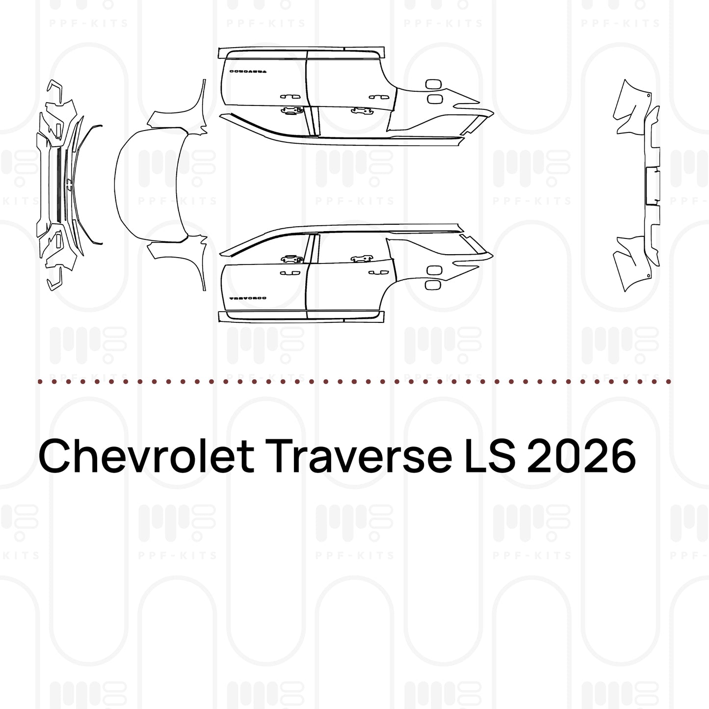 PPF prédécoupé Chevrolet Traverse LS 2026