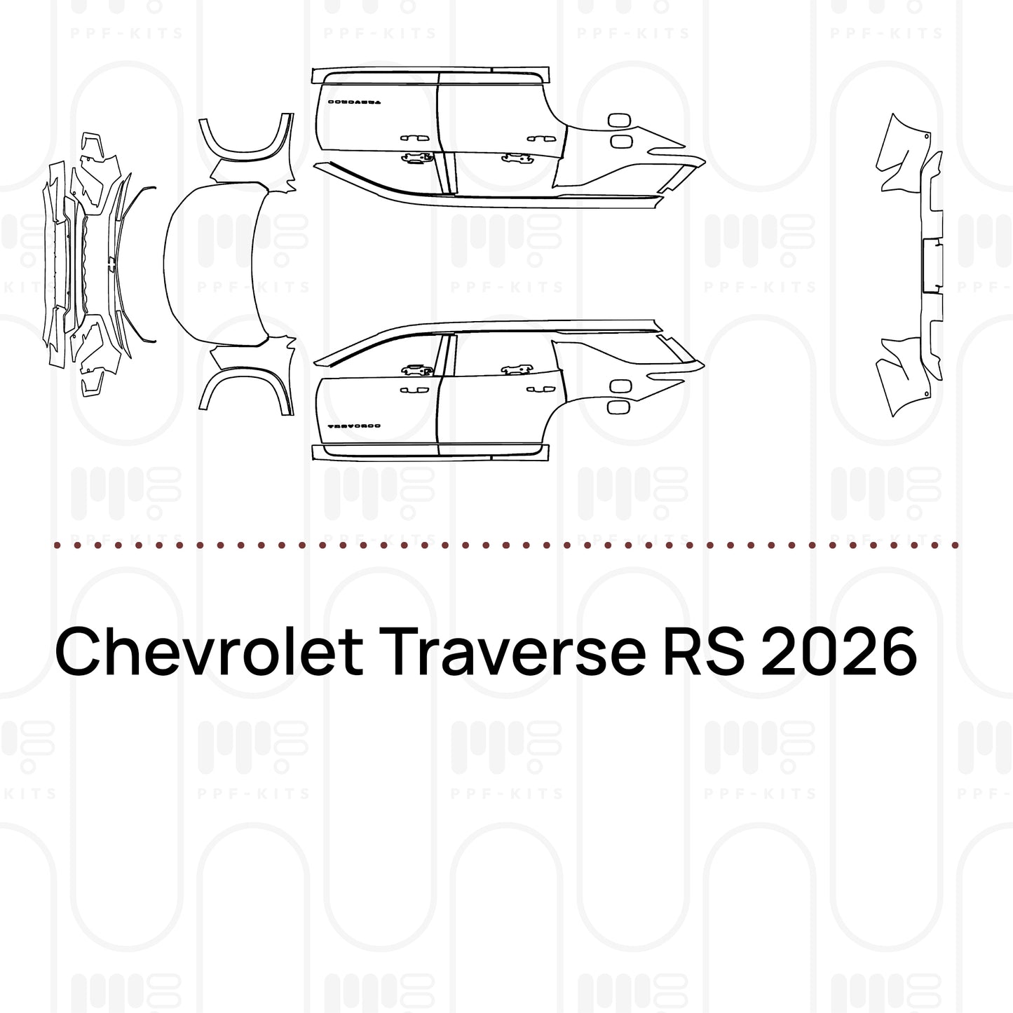 PPF prédécoupé Chevrolet Traverse RS 2026
