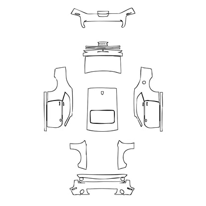 Pre-Cut PPF Dodge Challenger Standard body GT 2019 - PPF-Kits