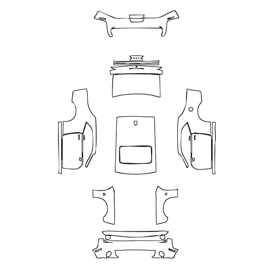 Pre-Cut PPF Dodge Challenger Standard body R T SCAT PACK 2019 - PPF-Kits