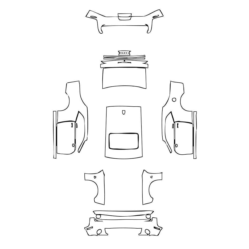 Pre-Cut PPF Dodge Challenger Standard body R T SCAT PACK 2020 - PPF-Kits