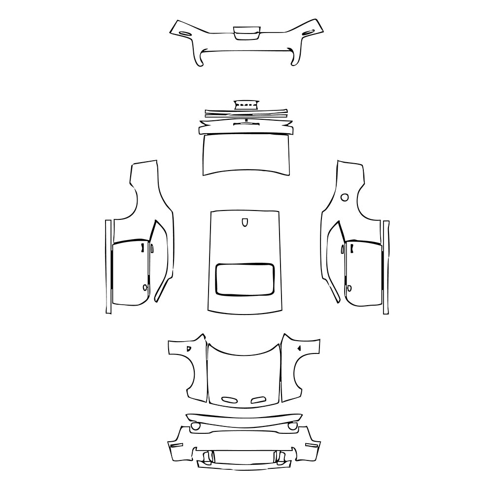 Pre-Cut PPF Dodge Challenger Standard body SRT HELLCAT 2021 - PPF-Kits