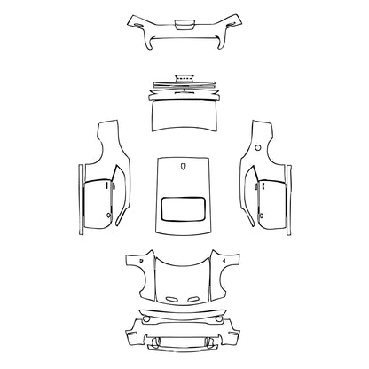 Pre-Cut PPF Dodge Challenger Standard body SRT HELLCAT REDEYE 2023 - PPF-Kits