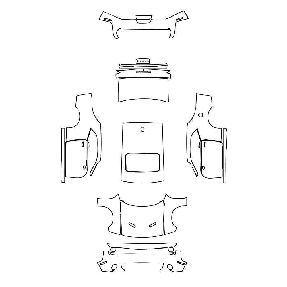 Pre-Cut PPF Dodge Challenger Standard body SXT 2019 - PPF-Kits
