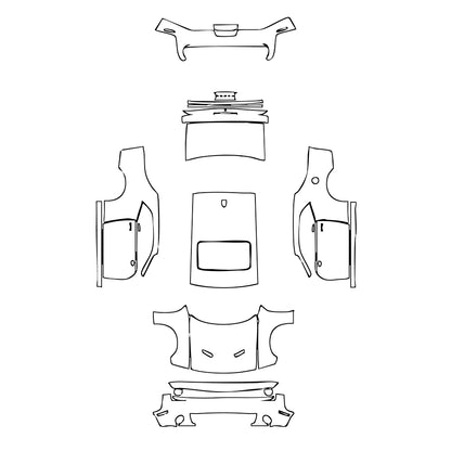 Pre-Cut PPF Dodge Challenger Standard body SXT 2022 - PPF-Kits