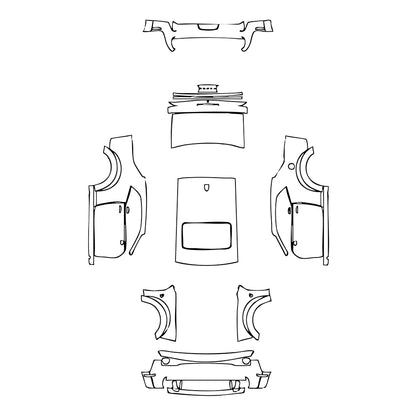 Pre-Cut PPF Dodge Challenger Widebody R T SCAT PACK 2023 - PPF-Kits