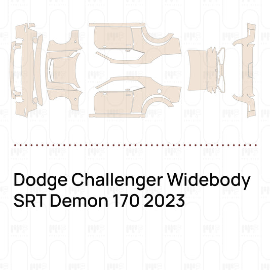 PPF prédécoupé Dodge Challenger Widebody SRT Demon 170 2023