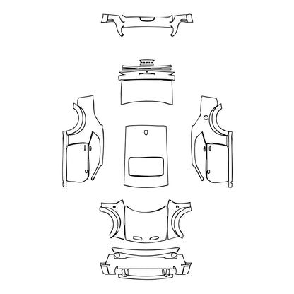 Pre-Cut PPF Dodge Challenger Widebody SRT HELLCAT 2019 - PPF-Kits