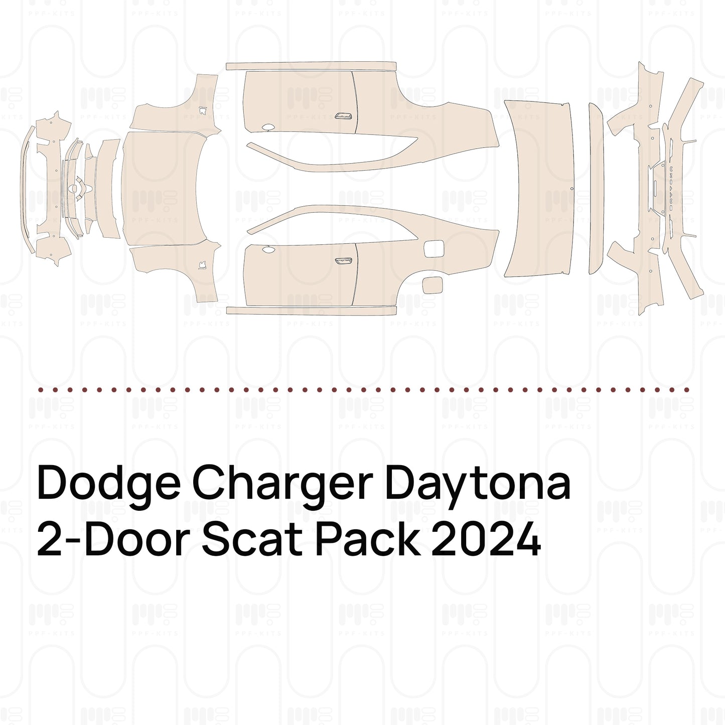PPF prédécoupé Dodge Charger Daytona 2-Door Scat Pack 2024
