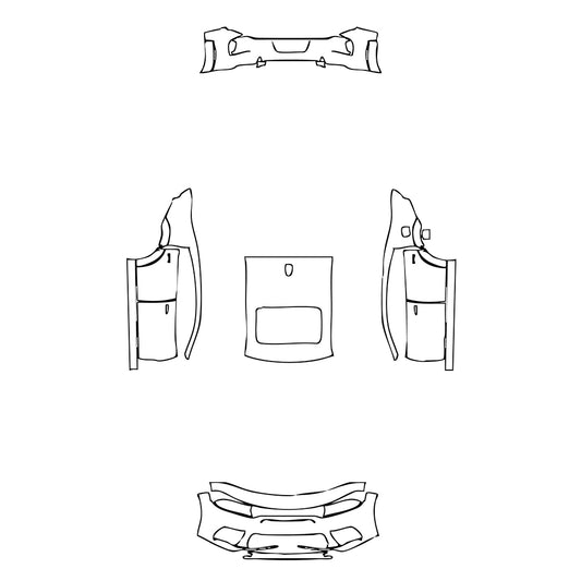 Pre-Cut PPF Dodge Charger Widebody SRT HELLCAT 2023 - PPF-Kits