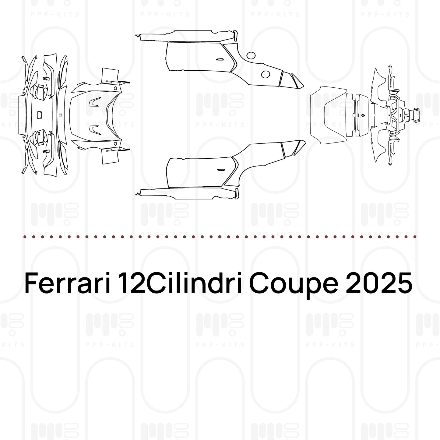 PPF prédécoupé Ferrari 12Cilindri Coupe 2025