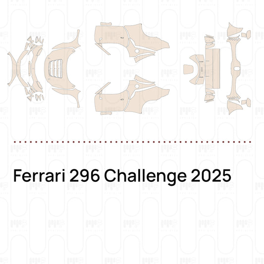 PPF prédécoupé Ferrari 296 Challenge 2025