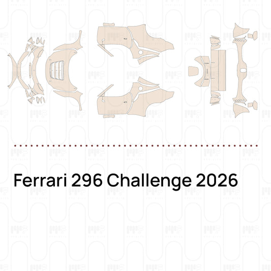 PPF prédécoupé Ferrari 296 Challenge 2026