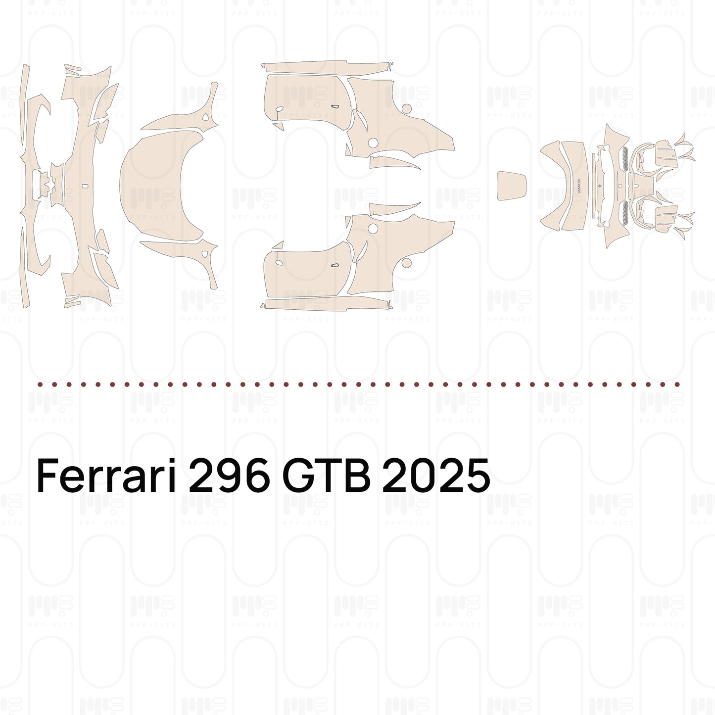 PPF prédécoupé Ferrari 296 GTB 2025