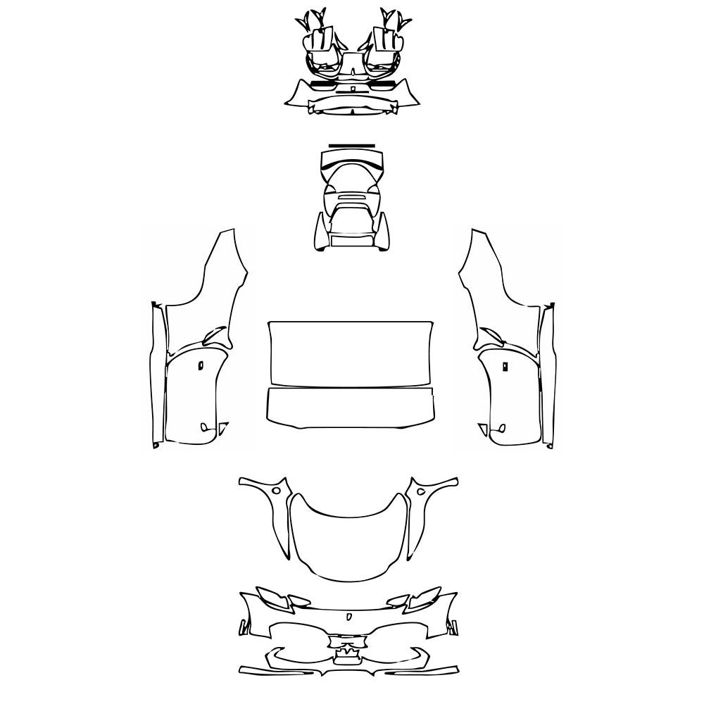 Pre-Cut PPF Ferrari 296 GTS 2022 - PPF-Kits