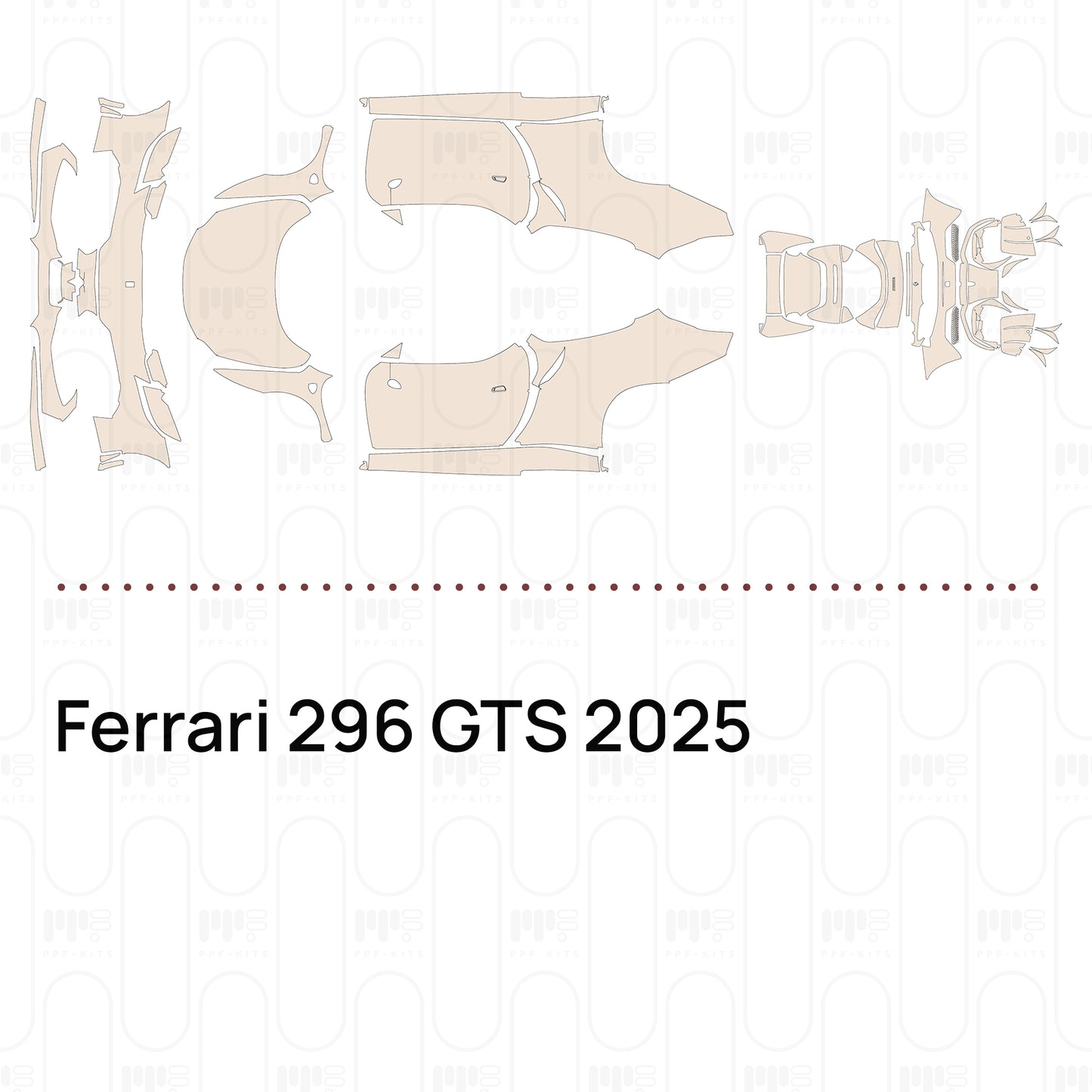 PPF prédécoupé Ferrari 296 GTS 2025