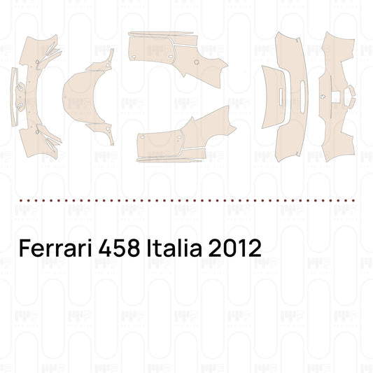 PPF prédécoupé Ferrari 458 Italia 2012