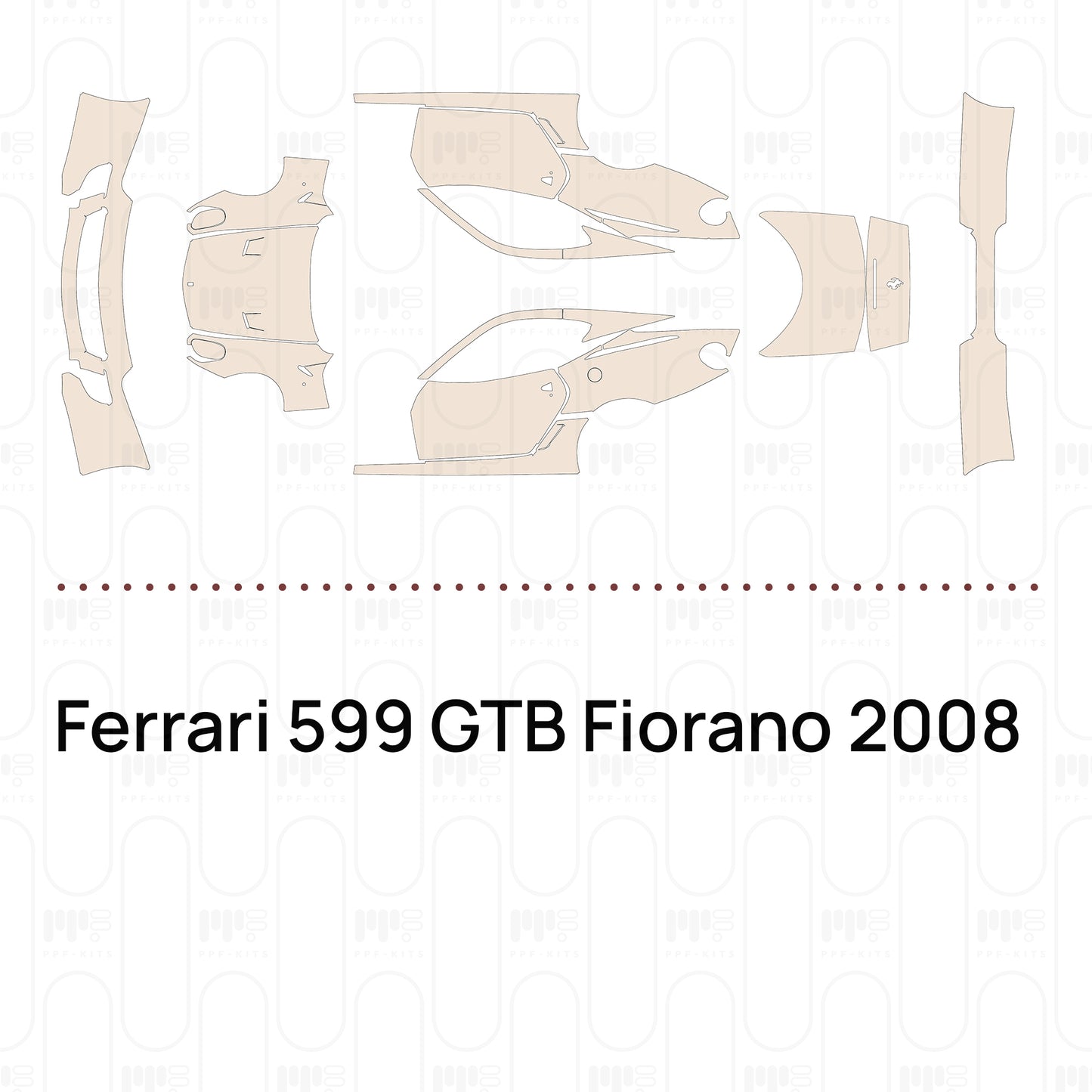 PPF prédécoupé Ferrari 599 GTB Fiorano 2008