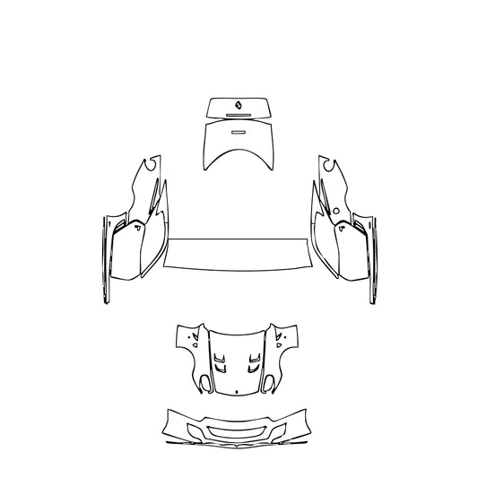 Pre-Cut PPF Ferrari 599 GTO 2011 - PPF-Kits