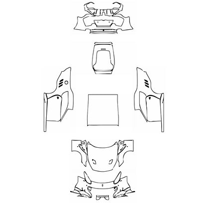 Pre-Cut PPF Ferrari F12 F12tdf 2016 - PPF-Kits