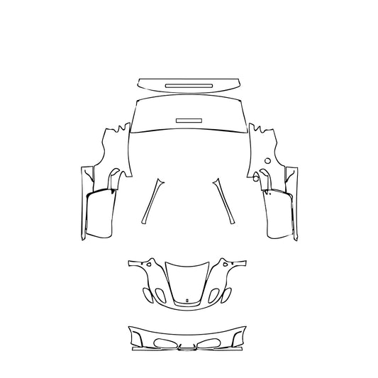 Pre-Cut PPF Ferrari F430 F430 Coupe 2010 - PPF-Kits